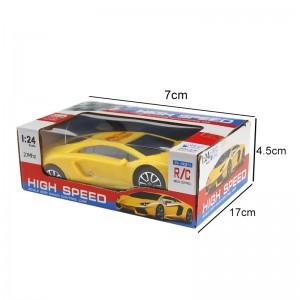 सस्ते थोक रेडियो नियंत्रित ऑटोमोबाइल खिलौने 2-चैनल सिमुलेटिव जुगेट्स स्पोर्ट वाहन मॉडल आरसी कार 1/24 बच्चों लड़कों के लिए