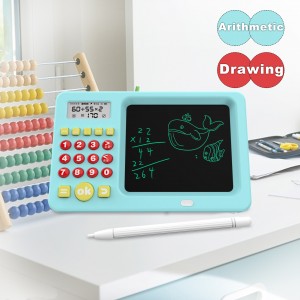 Calculadora de treinamento aritmético mental máquina aprendizagem lcd placa escrita desenho tablet crianças montessori brinquedos educativos matemática