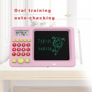 Calcolatrice per l'apprendimento dell'aritmetica mentale, macchina per l'apprendimento, tavoletta per scrittura LCD, tavoletta da disegno per bambini, giocattoli educativi per la matematica Montessori
