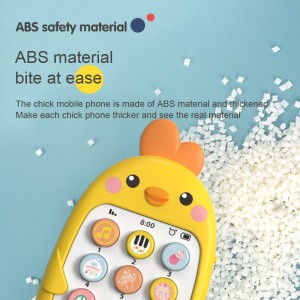 Early Learning Baby Handy Toy Music Light Analog Call Plastik Handy Chinesesch an Englesch Zweesproocheg Toy Phone Fir Kid