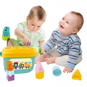 Småbarn Tidlig Pedagogisk Klosser Oppbevaringsbokssett ABC Bokstavlæring Baby Sanseform Sortering Hekking Stabling Montessori-leker