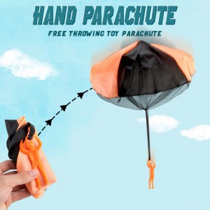 Children Outdoor Free Flying Sky Diving Toy Watching Landing Toy Jump-sack Hand Throwing Soldier Parachute Toys for Kids