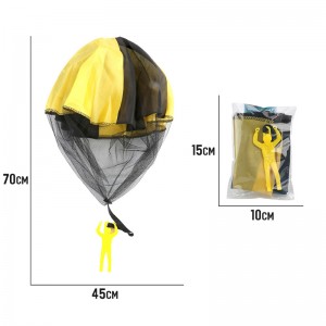 Children Outdoor Free Flying Sky Diving Toy Watching Landing Toy Jump-sack Hand Throwing Soldier Parachute Toys for Kids