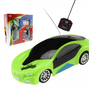 Telecomando per auto giocattolo da corsa per bambini a 4 canali in scala 1:24 Rc economico con illuminazione 3D