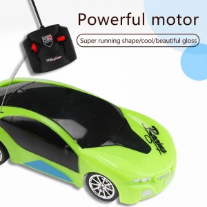 Modelo de coche barato de 4 canles 1:24 Rc Coche de juguete de carreras para niños Control remoto con iluminación 3D