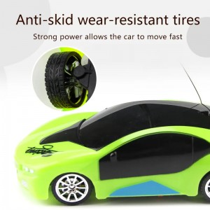Poceni 4-kanalni 1:24 Rc Auto Voiture Model Otroška dirkalna igrača Daljinski upravljalnik za avtomobile s 3D osvetlitvijo