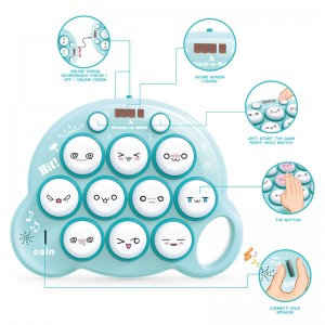 Machine de jeu électronique éducative pour enfants, bouton de mémoire de Hamster, jouet amusant à pièces de monnaie, jeu de taupe