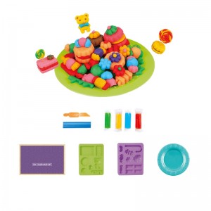 Berwarna Mud Candy Maker Set Orang Tua-Anak Interaksi Play Adonan Enlighten Development DIY Modeling Clay Toy Kit kanggo Anak