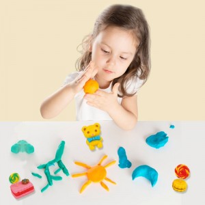 ရောင်စုံရွှံ့သကြားလုံးပြုလုပ်သူ မိဘ-ကလေး အပြန်အလှန်တုံ့ပြန်မှု Play Dough Enlighten Development ကလေးများအတွက် DIY Modeling Clay Toy Kit