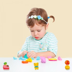 Berwarna leutak Candy Maker Set Kolot-anak Interaksi Play Adonan Enlighten Development DIY Modeling Clay Toy Kit pikeun Kids