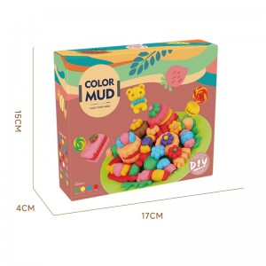 Spalvoto purvo saldainių gaminimo rinkinys Tėvų ir vaikų sąveikos žaidimo tešla Apšviesk vystymąsi „Pasidaryk pats“ modeliuojamojo molio žaislų rinkinys vaikams