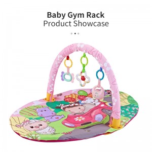 Newborn Stage-Based Sensory Fitness Play Gym Baby Toddler Developmental Activity Gym & Play Mat with Detachable Toys