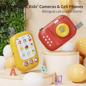 2023 Batolata Kluci Dívky Elektronická hračka Fotoaparát Masivní učební obsah Bateriový hudební Hudební Hračky pro rané vzdělávání pro miminko