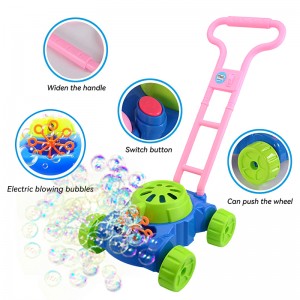 Summer Outdoor Electronic Automatic Bubble Maker Machine Toddler Fun Bubble Blowing Push Toys for Preschool Kids Boys and Girls