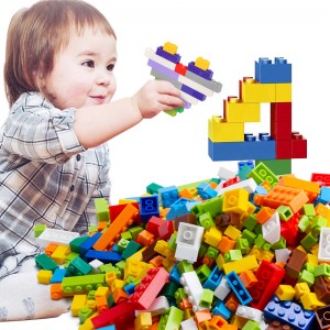 1000 PCS Building Blocks Kids Education Classic Basic Brick Particle Construction Toy Set Съвместим с основните марки