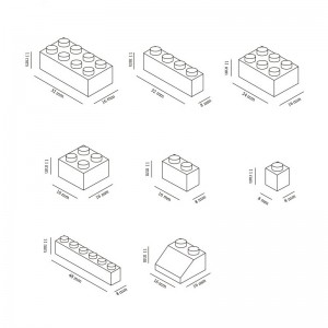 Set da 1000 blocchi da costruzione per bambini, classico, classico, per costruire particelle di mattoni, compatibile con le principali marche