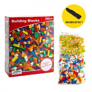 1000-teiliges Bausteine-Set für die Bildung von Kindern, klassisches, einfaches Konstruktionsspielzeugset mit Ziegelpartikeln, kompatibel mit großen Marken