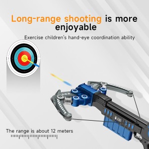 Boys Outdoor Sport Archery Game Military Model Bow and Arrow Play Set Soft Bullet Shooting Gun Plastic Crossbow Toys for Kids
