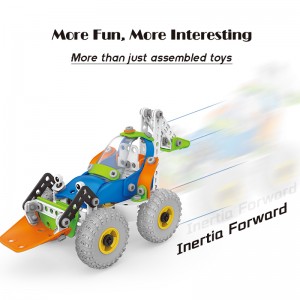 209PCS 6 in 1 Kids Drill Vite Nut Puzzle Building Block Play Kit STEAM Educational Participe Vehicle Toys DIY Assemblea Camion
