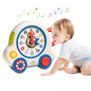 Multifunctional Clock Learning Toys Animal Shape Color Number Time Cognition Music & Light Children Montessori Educational Toys