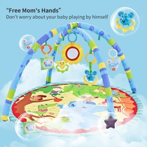Newborn Gift Infant Tummy Time Activity Mat Toddler Fitness Rack Play Gym Soft Eco Friendly Baby Play Mat for Wholesale