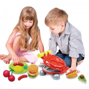 Прилагодени пластилин и алатки за играње комплет Детски интелигентни глинени калапи Имагинативен сет за детски играчки тесто од ресторан во Хамбург