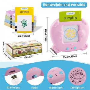 Education Montessori Talking Flash Card 224 Sight Words English Learning Speech Therapy Machine Toy for Kids