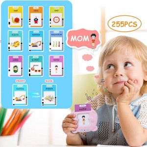 Montessori 510 Näkösanat Kognitiiviset kortit Autismi Sensorinen puheterapia Lelut Lapset Englannin oppimiskone Puhuvat Flash-kortit