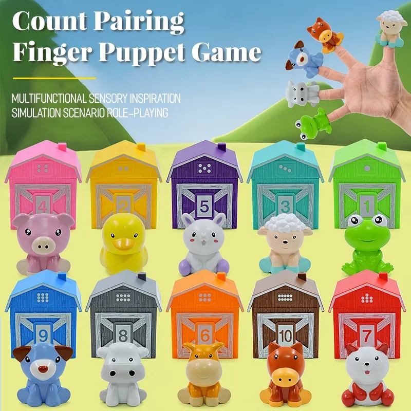 Hot Sale Animal Finger Puppet Color Matching Toy Recommend
