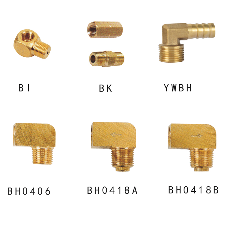 Best quality Best Hydraulic Oil Distributor - Lubrication copper joint Right-angle joint – Baoteng