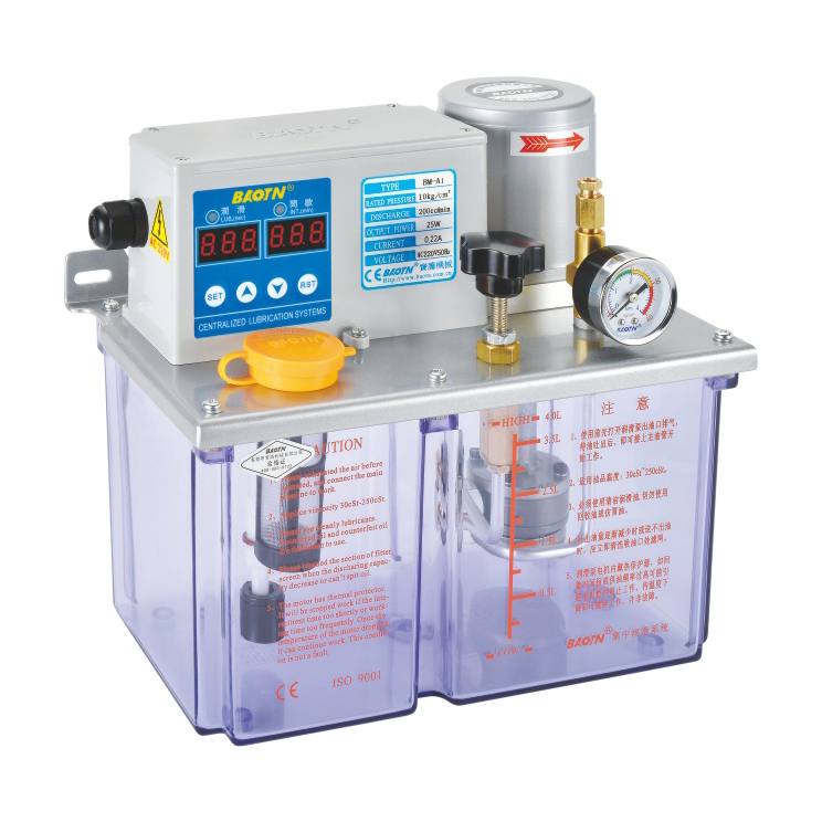 China wholesale Central Lubrication System - BTB-A14(Resin) Thin oil lubrication pump with digital display – Baoteng