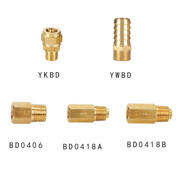 China wholesale Volumetric Oil Distributor - Lubrication copper joint Straight joint – Baoteng