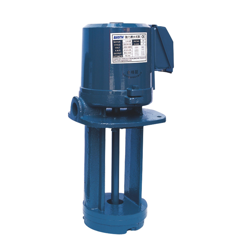 Forced submerging pump for tool machinery Featured Image