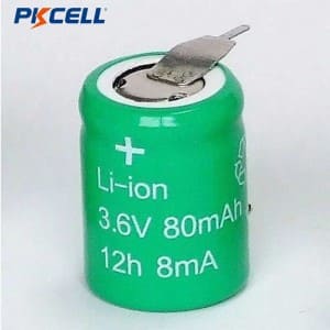 Li-ion personalizado 1.2v 2.4v 3.6v 4.8v 40mah 120mah 160mah 250mah 330mah B160H Cell Nimh Recarregável Button Battery