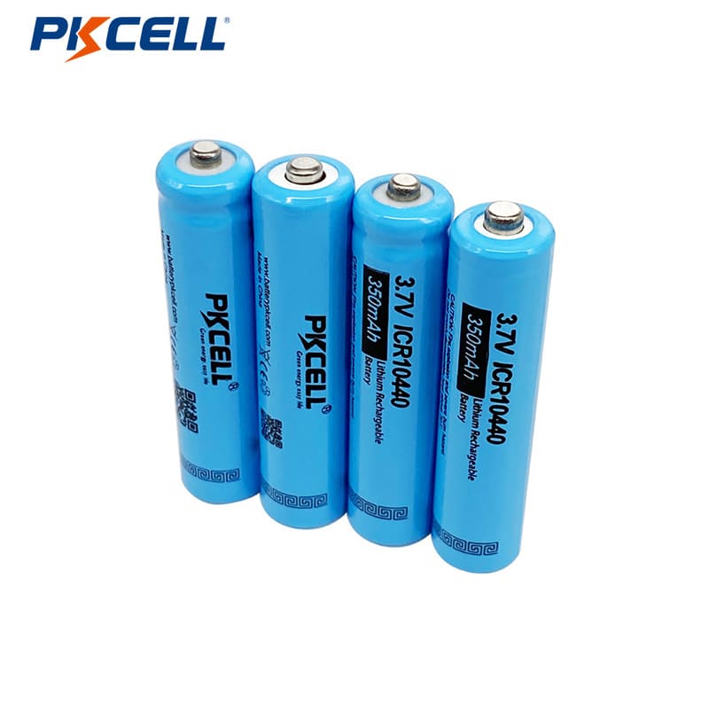 AAA 3.7 Volt Lithium Ion 10440 Button Top Battery (350 mAh)
