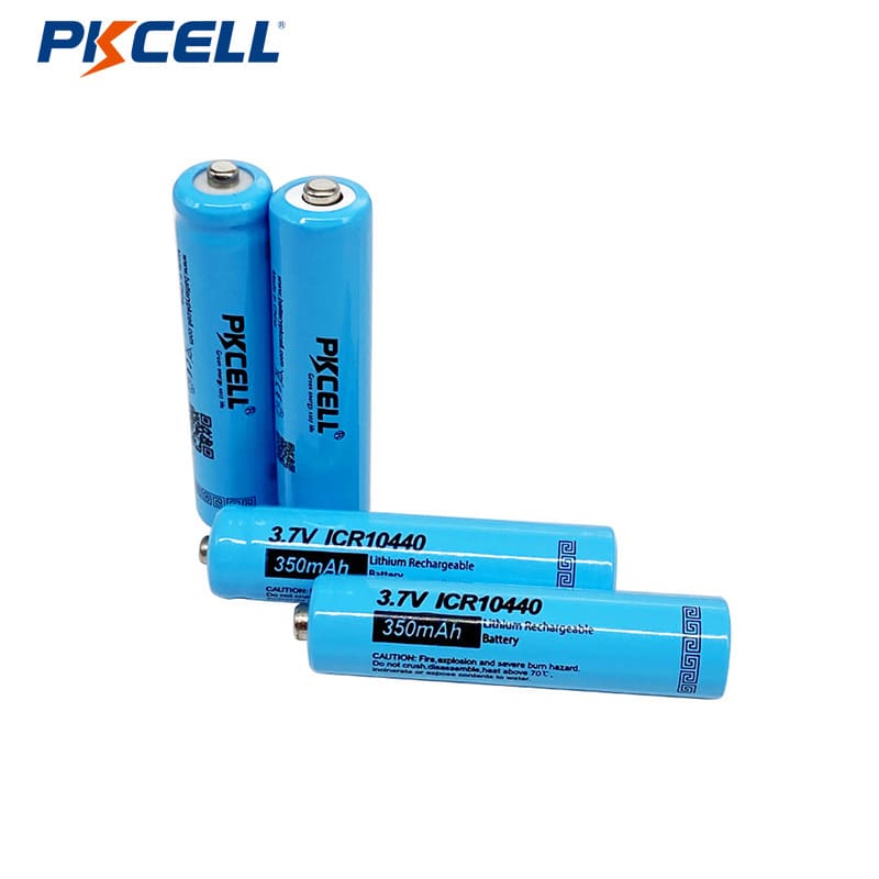 PKCELL Flat Top 14500 Li-Ion 3.7V 800mAh Rechargeable Battery