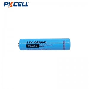 PKCELL Rechargeable li-ion AAA lithium battery icr 10440 3.7V 350mAh 320mAh for smart pen handwriting