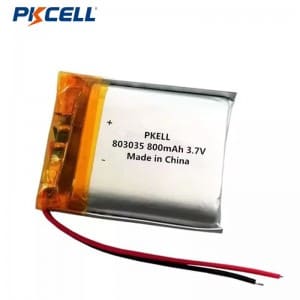 PKCELL Lp803035 3.7v 800mah Rechargeable Lithium Polymer Battery