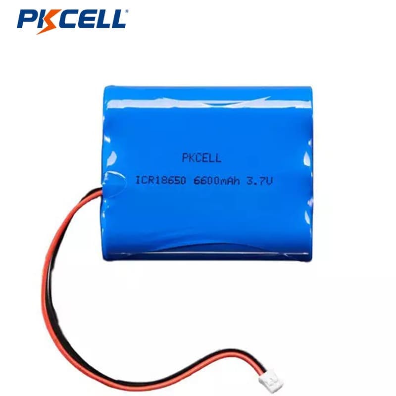 PKCELL 18650 3.7V 6600mAh batería de litio recargable...