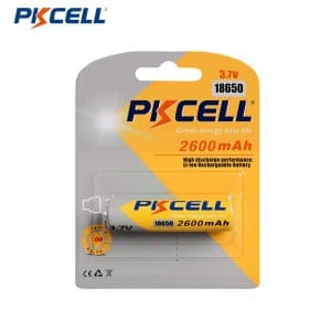 18650 2600mAh Lithium Rechargeable Battery Card wrap Wholesale