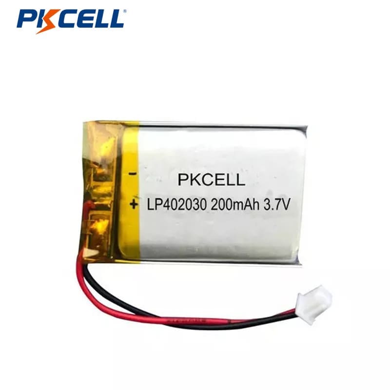 PKCELL LP402030 3.7v 200mah Rechargeable Lithium Polymer Battery Customized For Portable Equipment