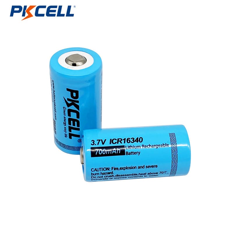 PKCELL Гореща разпродажба 16340 700mAh 3.7v литиево-йонна батерия...