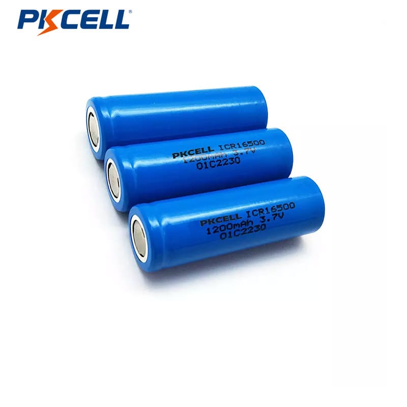 PKCELL lithium cylindrical battery 16500 10C high rate 800mah 1200mAh 3.7v battery Featured Image