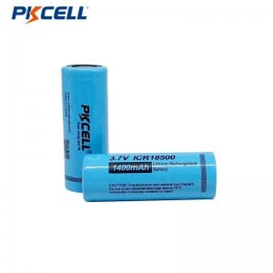 PKCELL5C high rate ICR 3.7v 1400mah 18500 Li-ion Rechargeable Battery with pcb