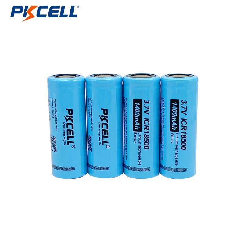 PKCELL 3.7 v 1400 mAh 18500 batteria ricaricabile agli ioni di...