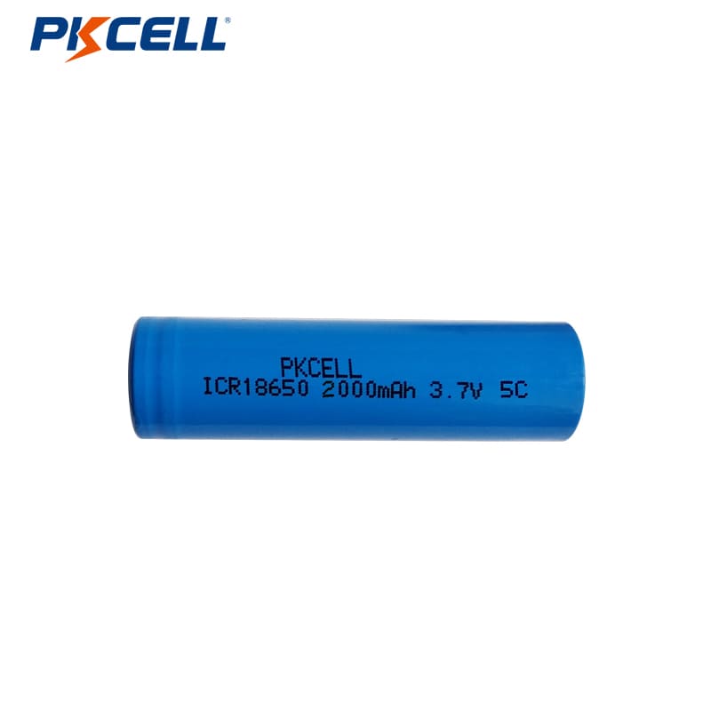 Bateria de íon de lítio reciclável ICR18650 de alta taxa 5C 2000mah 18650 atacado