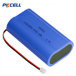 PKCELL 18650 3.7V 6700mAh Rechargeable Lithium Battery Pack with PCM and Connector