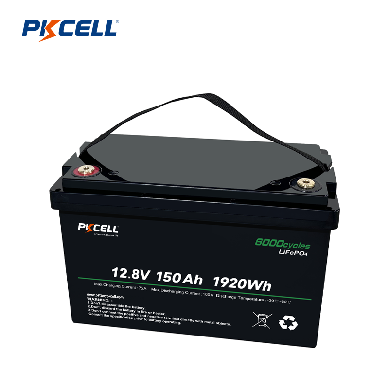 PKCELL 12V 150Ah 1920Wh LiFePo4-batterijpakketleverancier