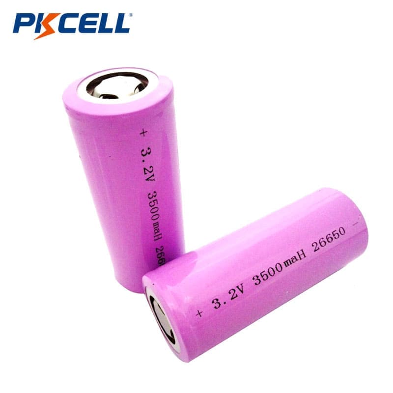 PKCELL 26650 3.2V 3500mah Cylindrical LiFePO4 Battery Cell