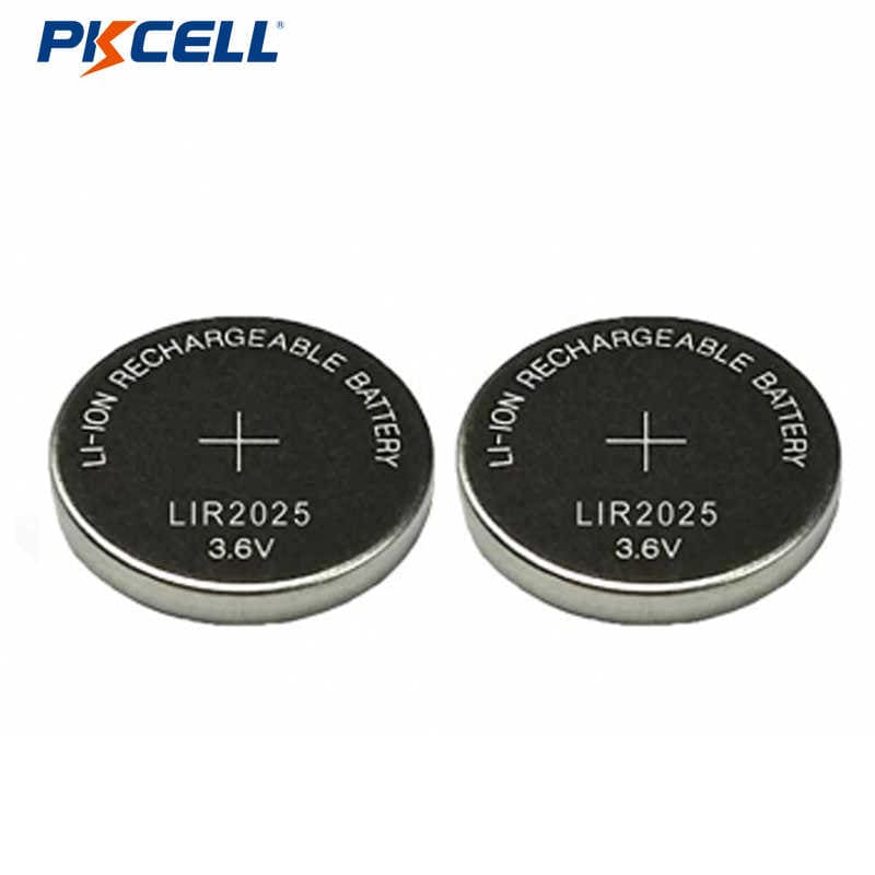 3.6v LIR2025 30mAh Li-ion Rechargeable Coin Cell Battery 11